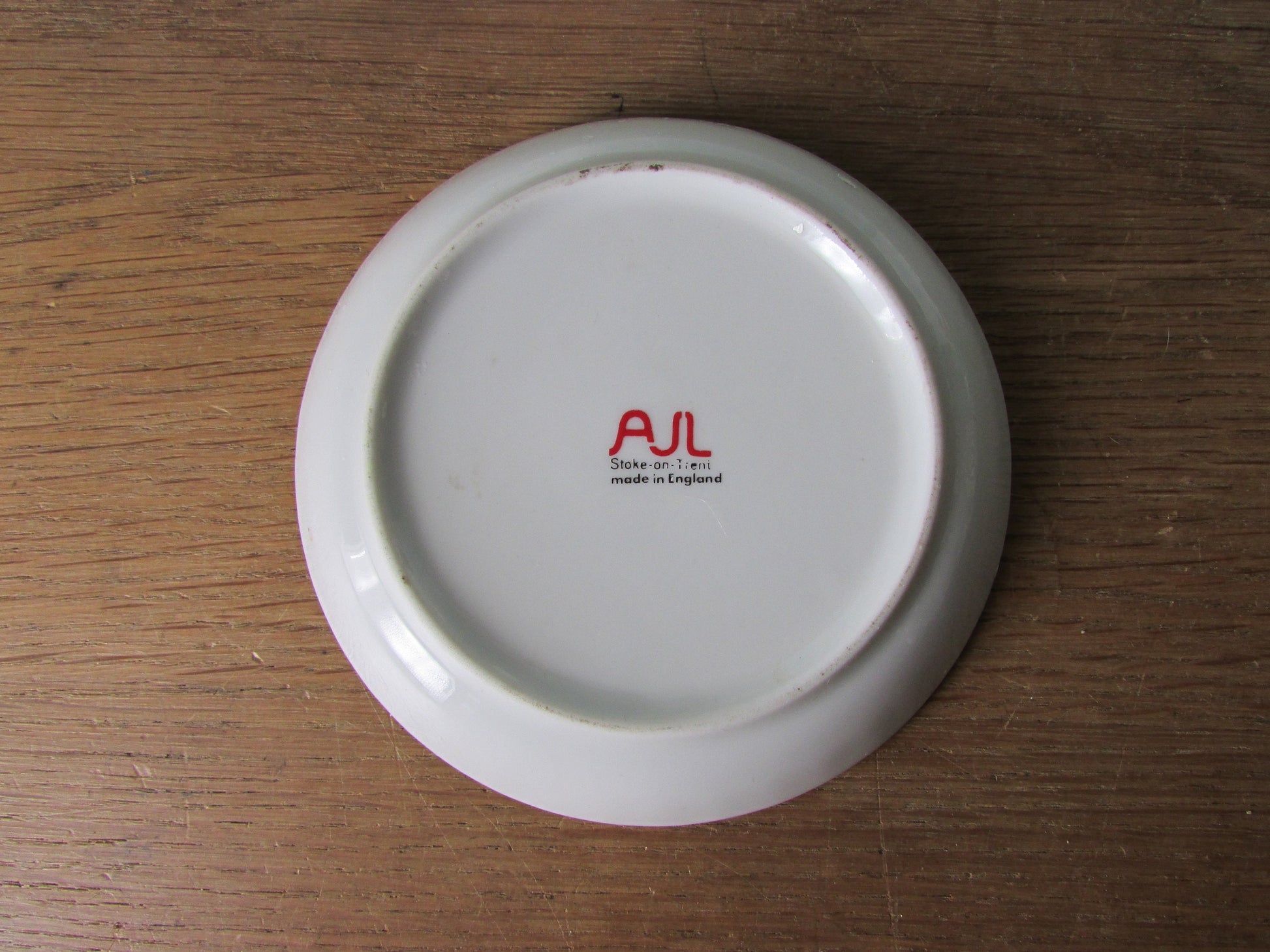 1960s/70s AJL Stoke on Trent bone china 'Wedding Day' trinket/pin dish