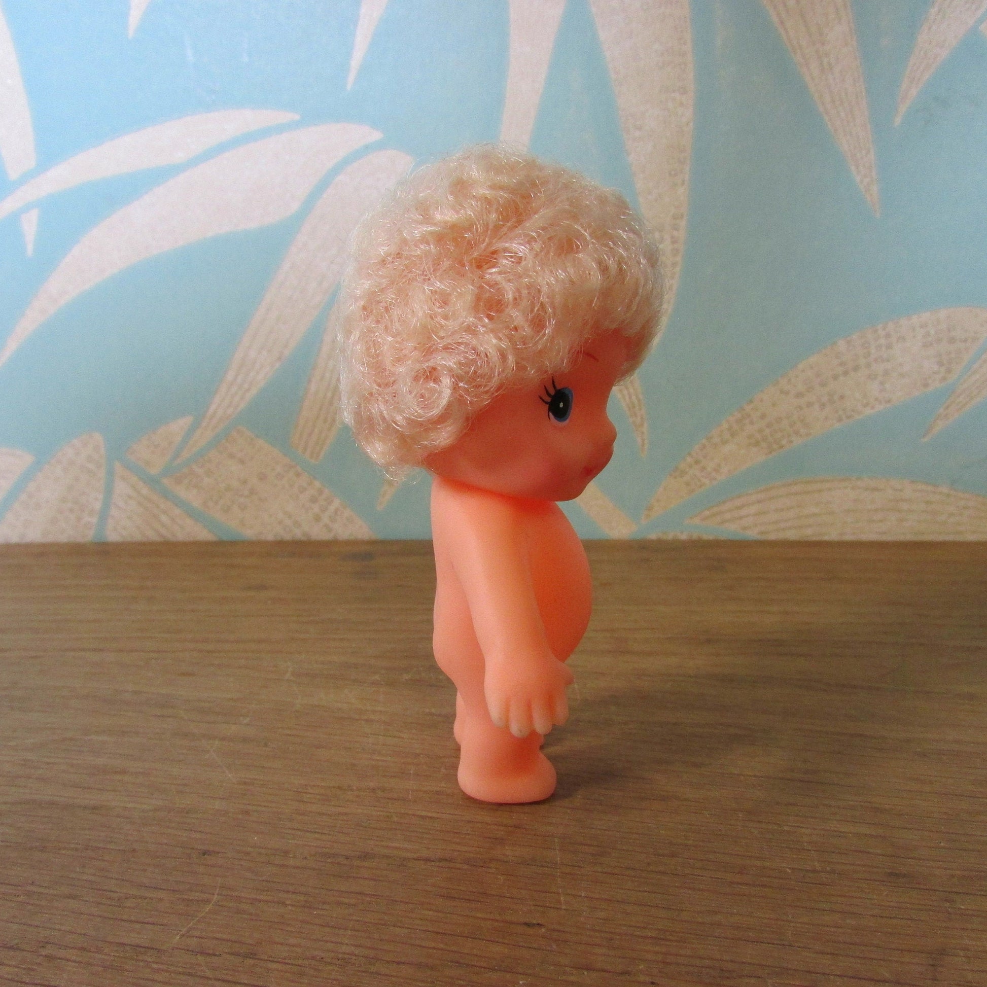 Collectable 1993 FCM small vinyl doll with white/blonde hair