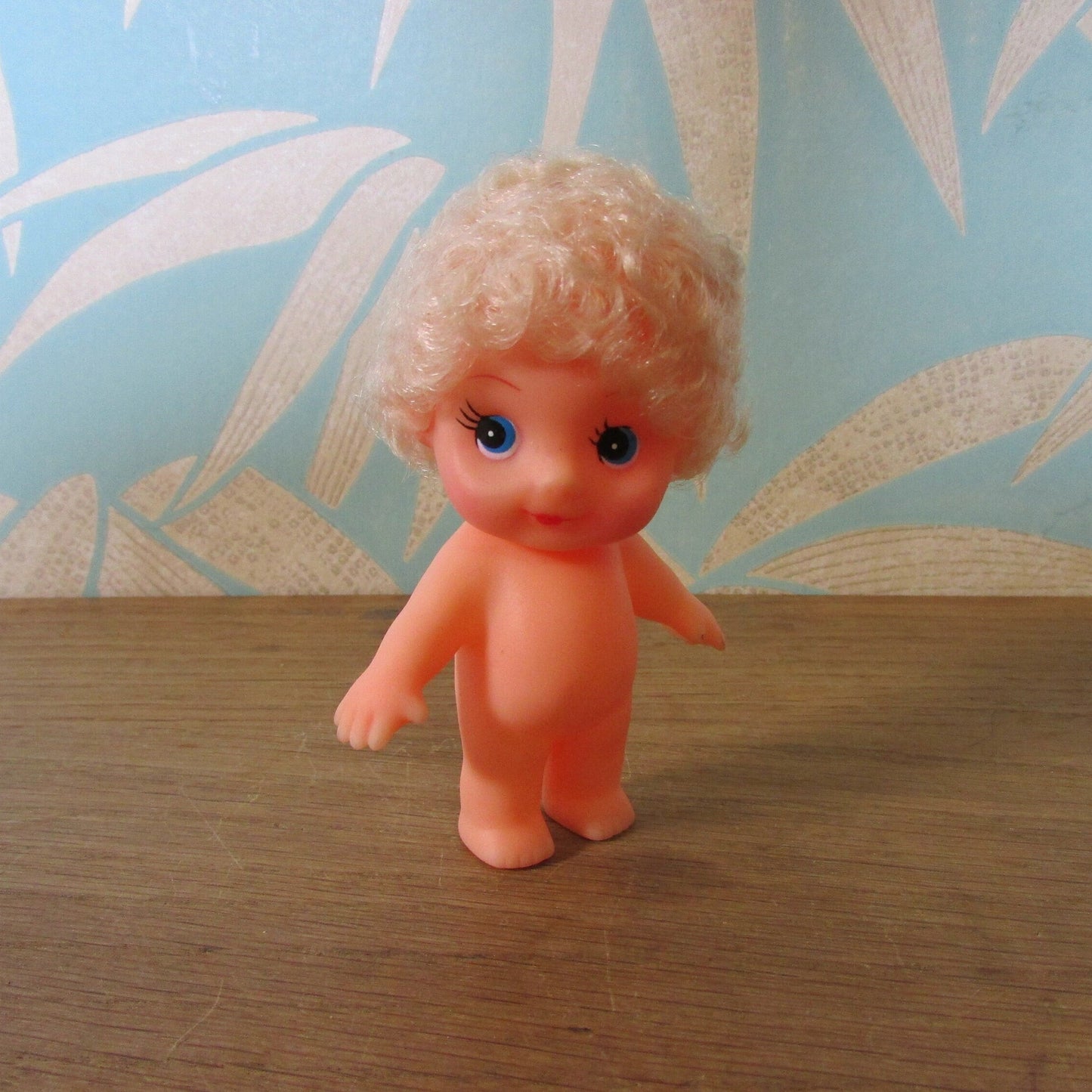 Collectable 1993 FCM small vinyl doll with white/blonde hair