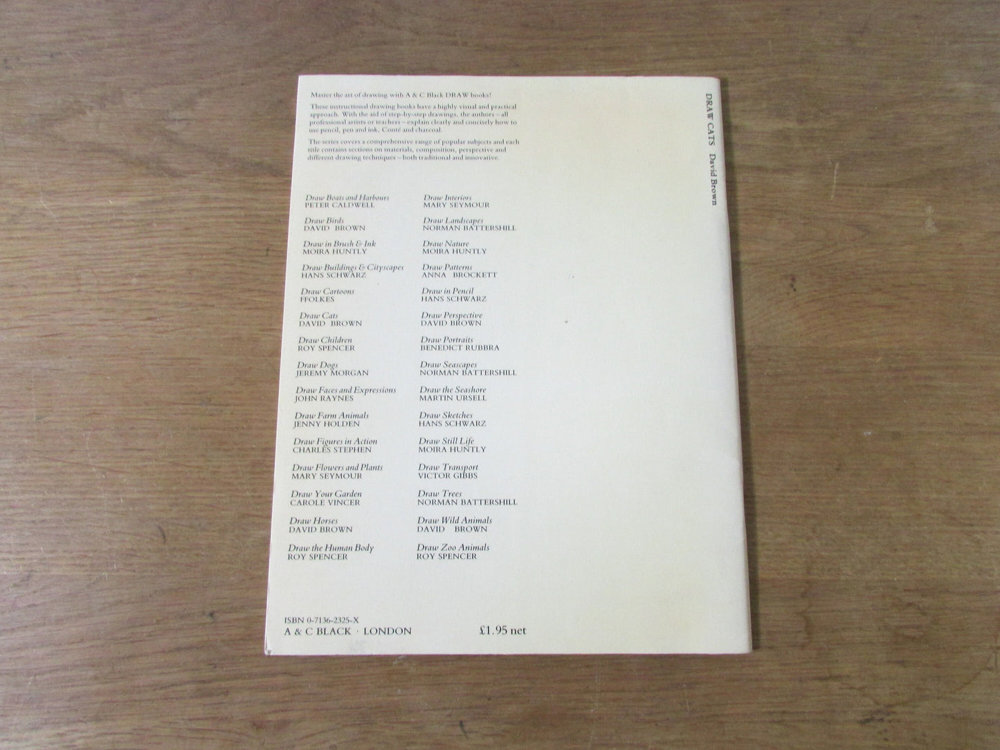 Draw Cats, by David Brown (Softback, 1985)