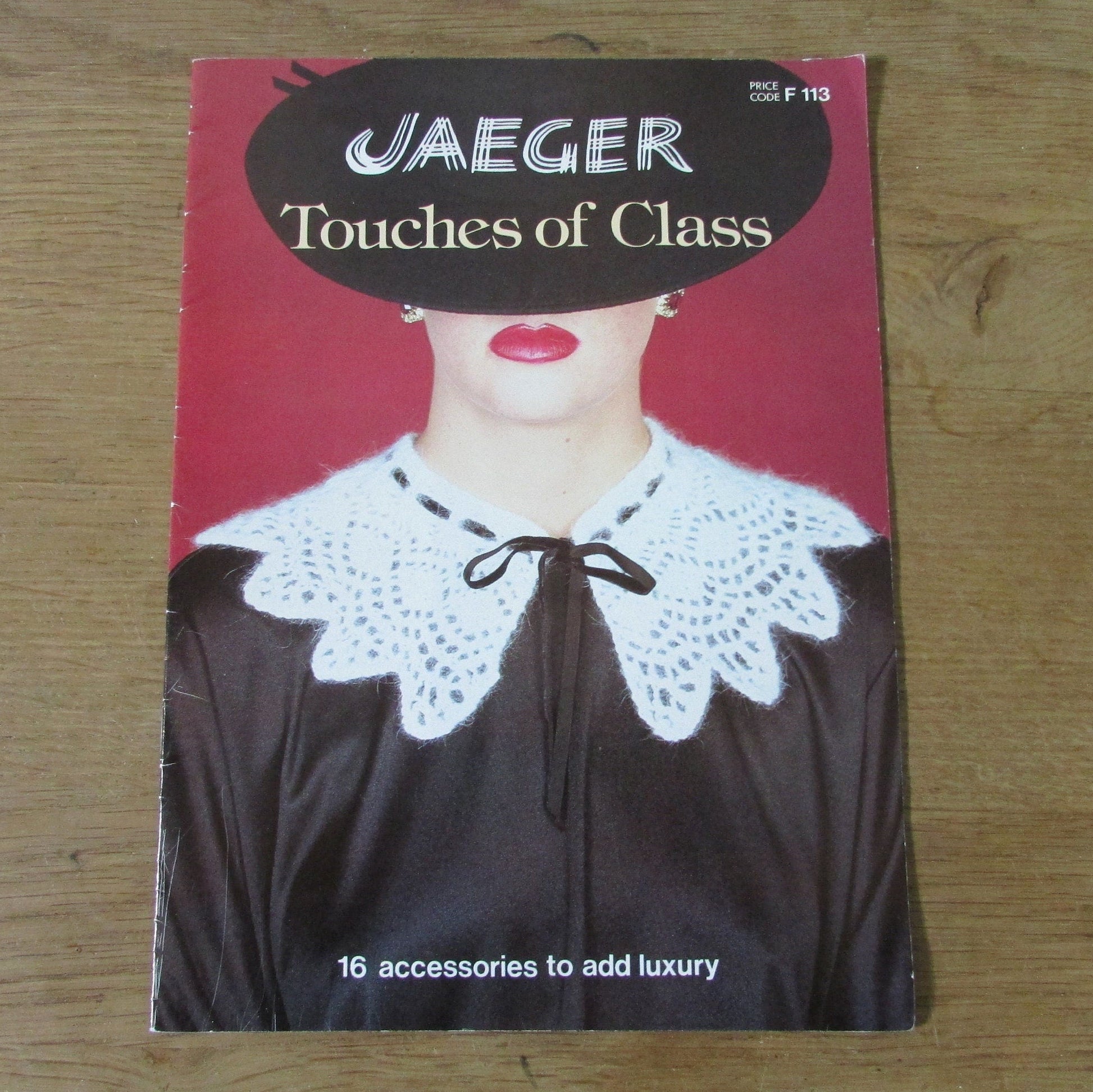 1983 Jaeger F113 Touches of Class crochet & knitting pattern booklet