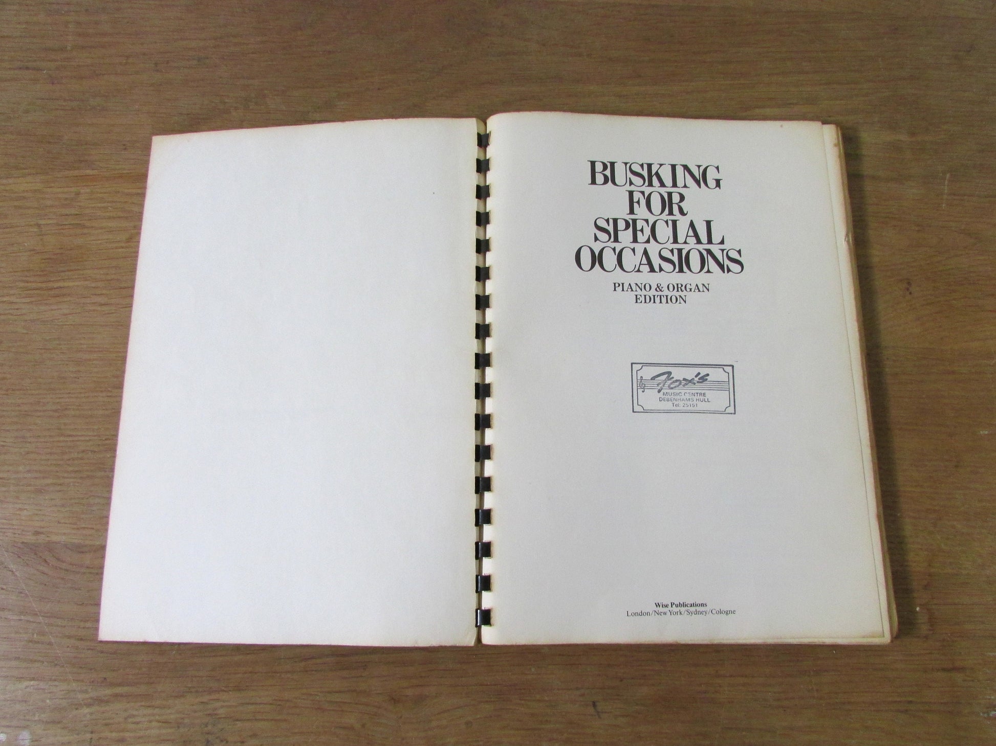 Busking for Special Occasions piano & organ edition... (Softback, 1981)