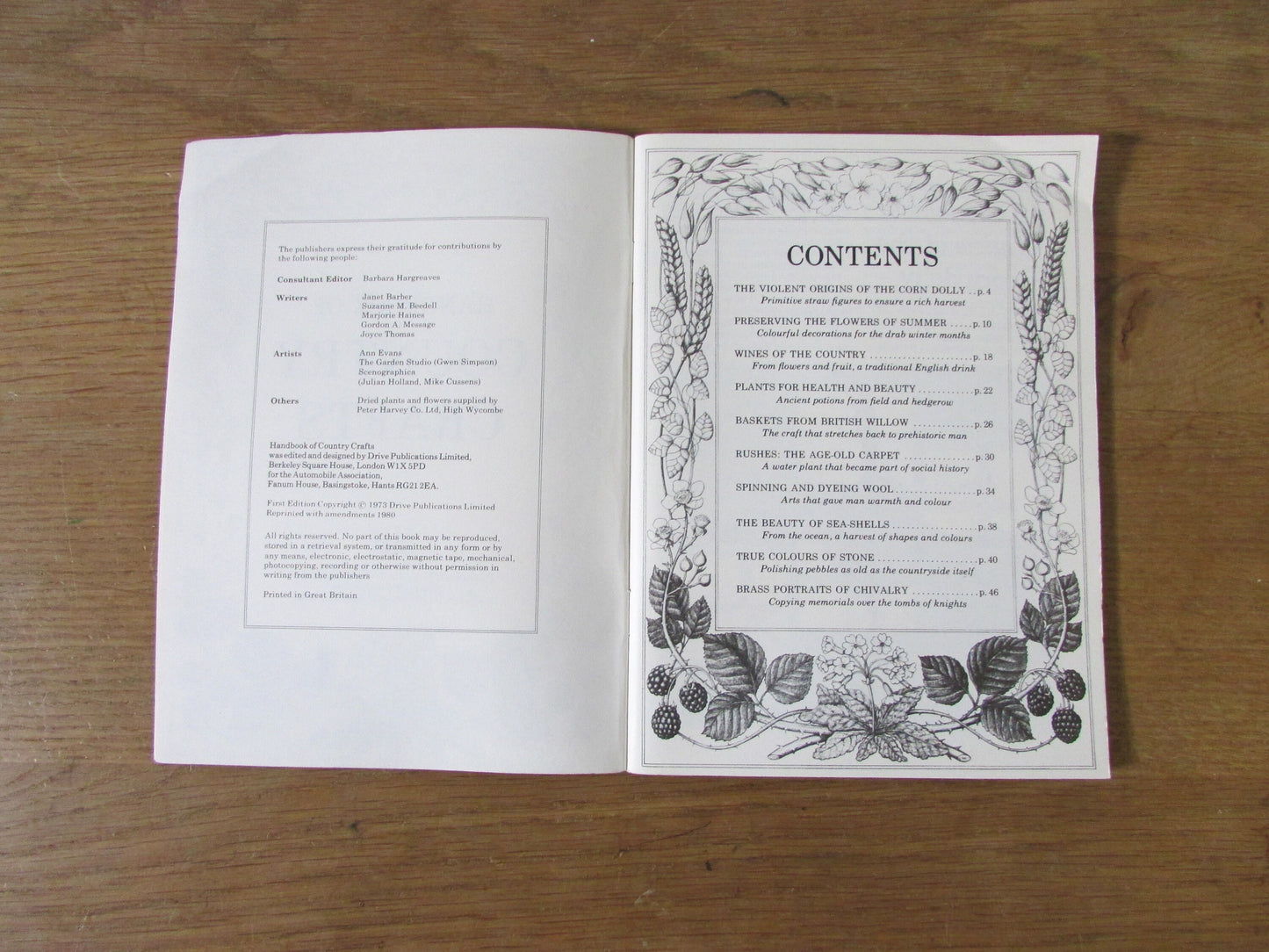 Handbook of Country Crafts (Softback, 1980)