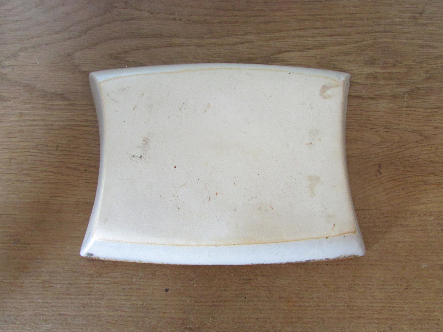 circa. 1970s Ken Edwards Tonala, Mexico stoneware point trinket dish/tray, signed
