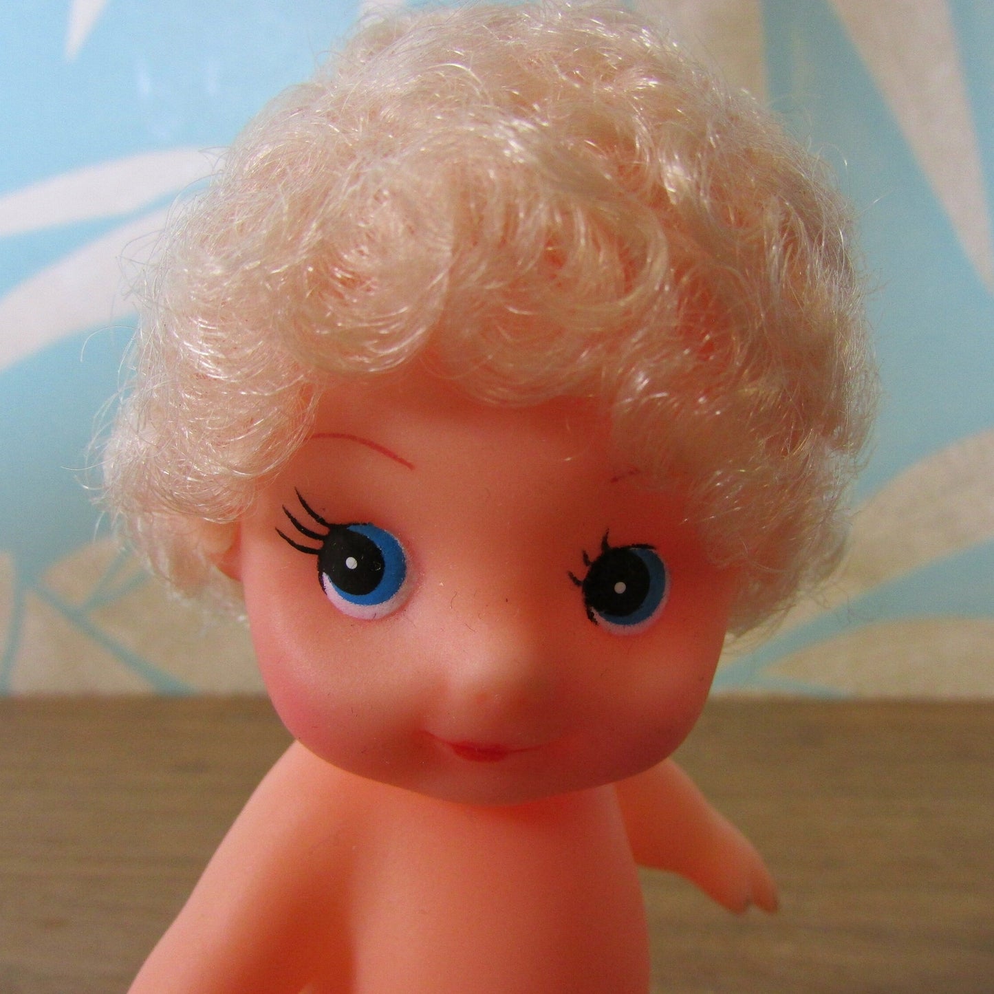Collectable 1993 FCM small vinyl doll with white/blonde hair