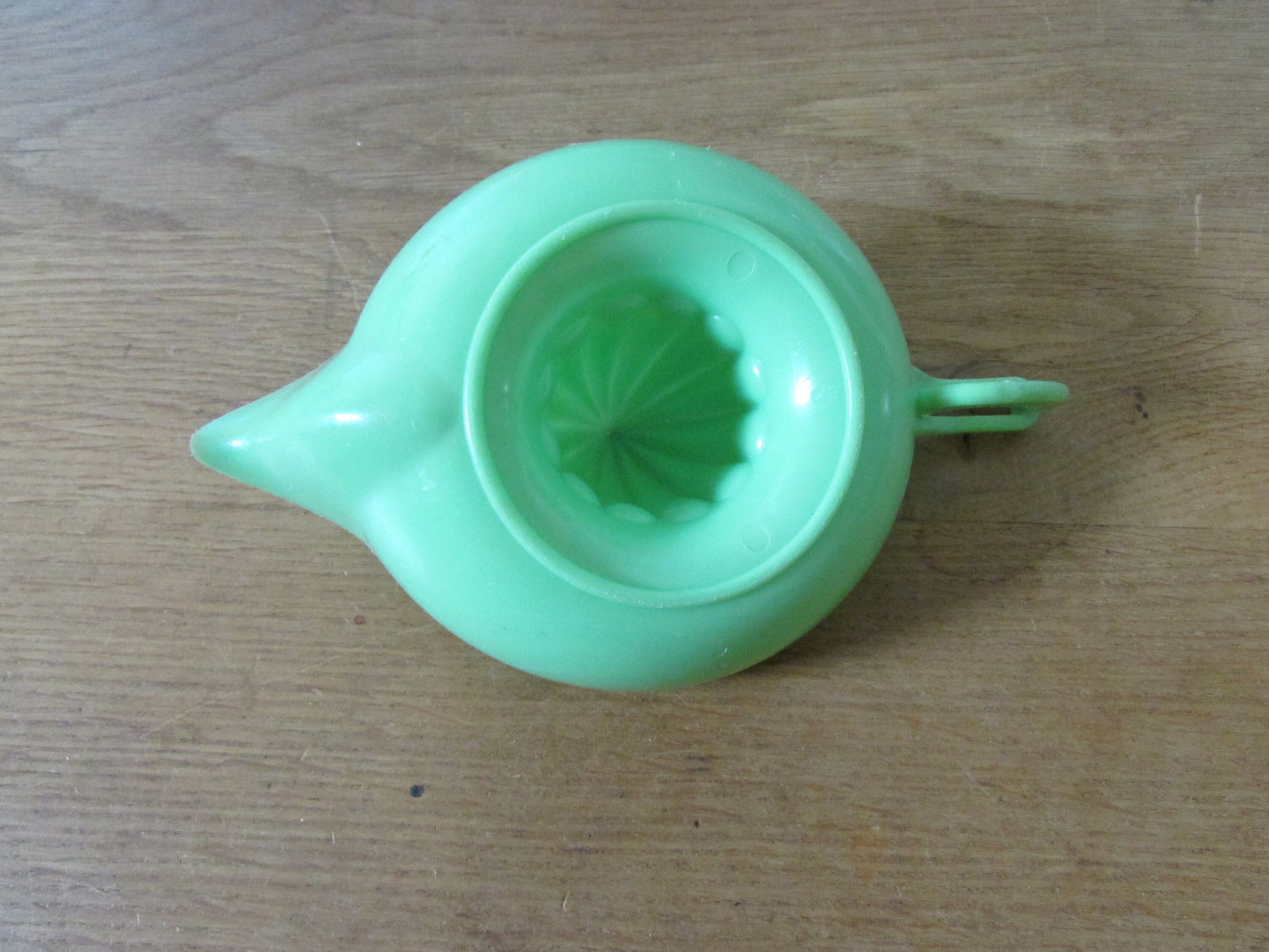 Vintage green plastic citrus juicer