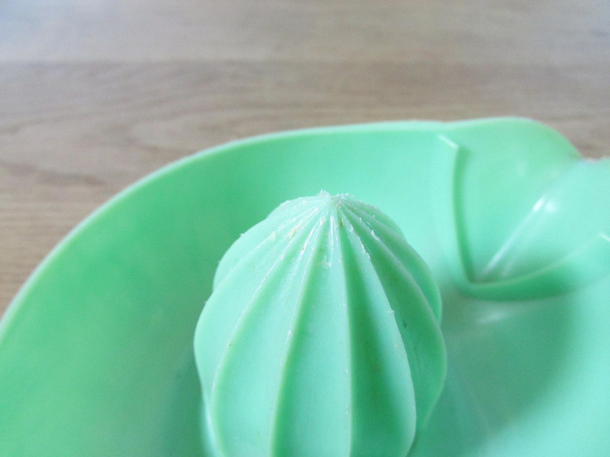 Vintage green plastic citrus juicer