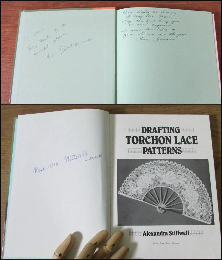 Drafting Torchon Lace Patterns, by Alexandra Stillwell (Hardback, 1986, signed by author)