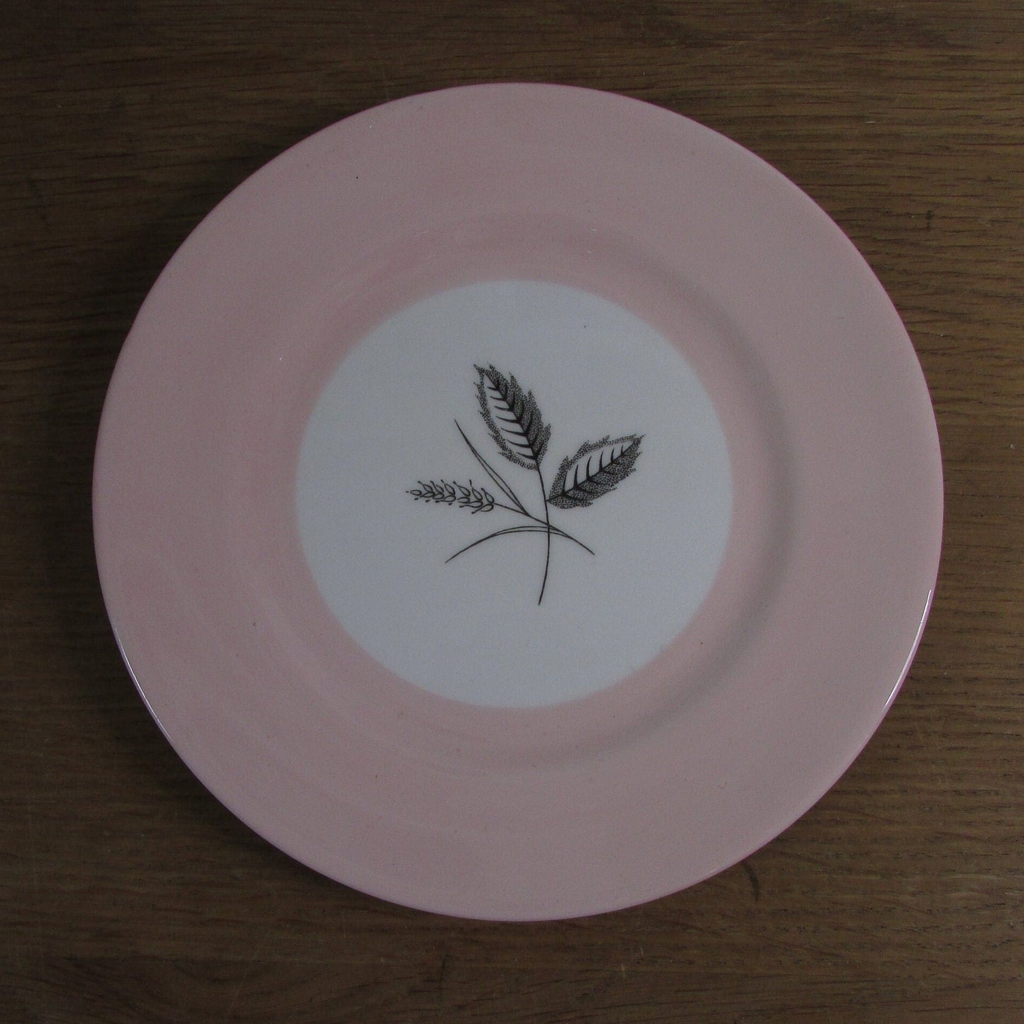 4x circa. 1950s Queen Anne bone china "Harvest Pink" side plates