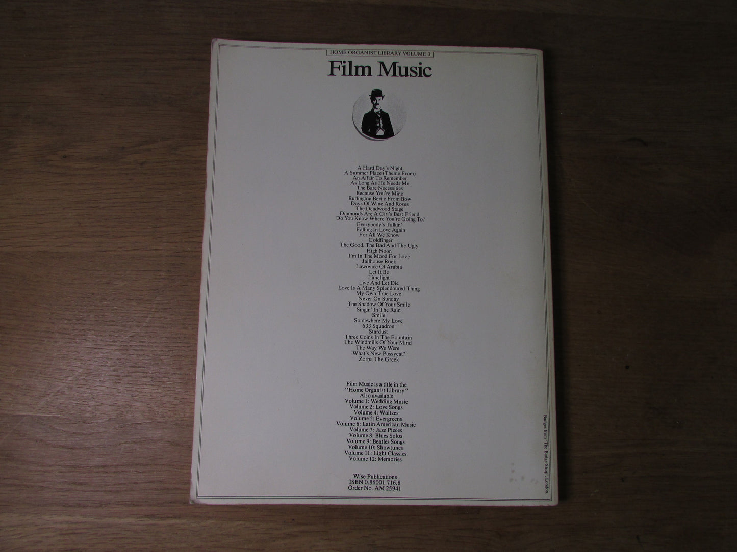 Home Organist Library Volume 3 - Film Music (Softback, 1980)