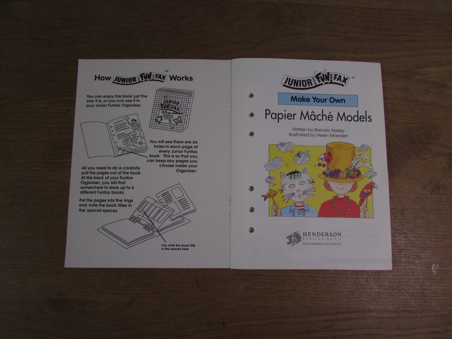 Make Your Own Papier Mache Models, by Brenda Apsley (Softback, 1993)