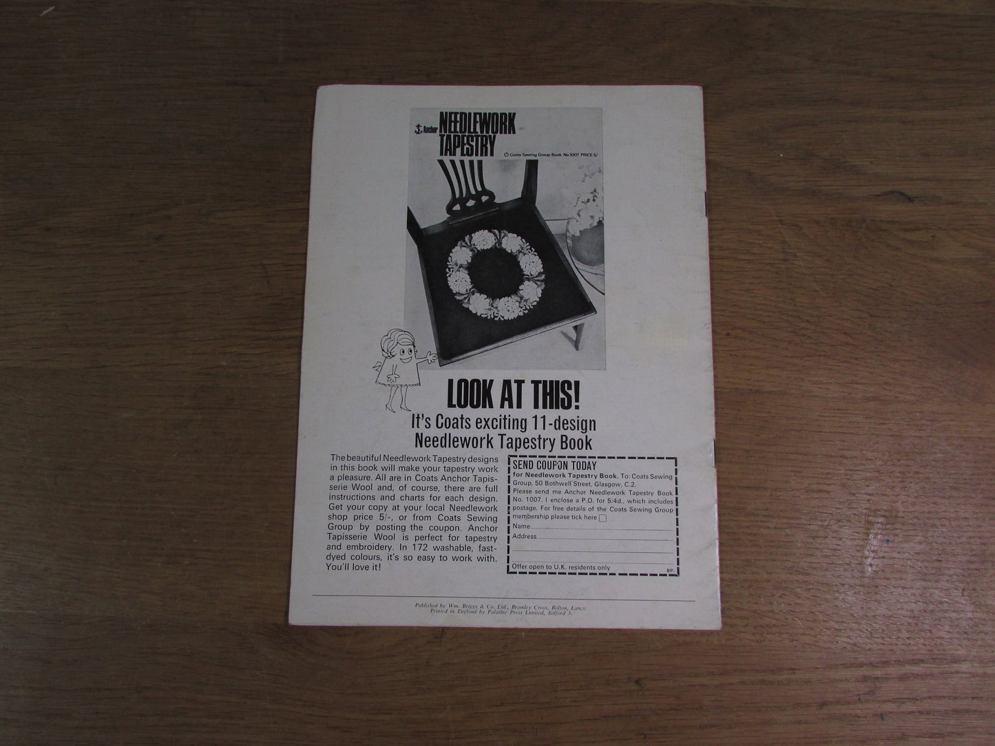 circa. 1950s The Binca Book No.42, a needlecraft publication by Penelope