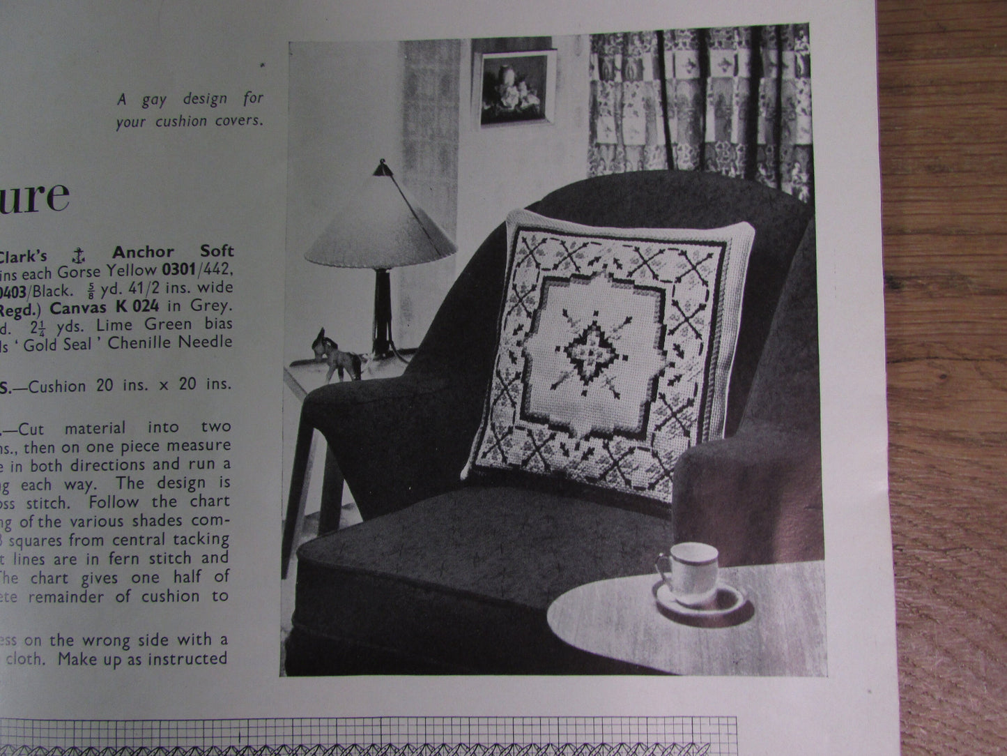 circa. 1950s The Binca Book No.42, a needlecraft publication by Penelope