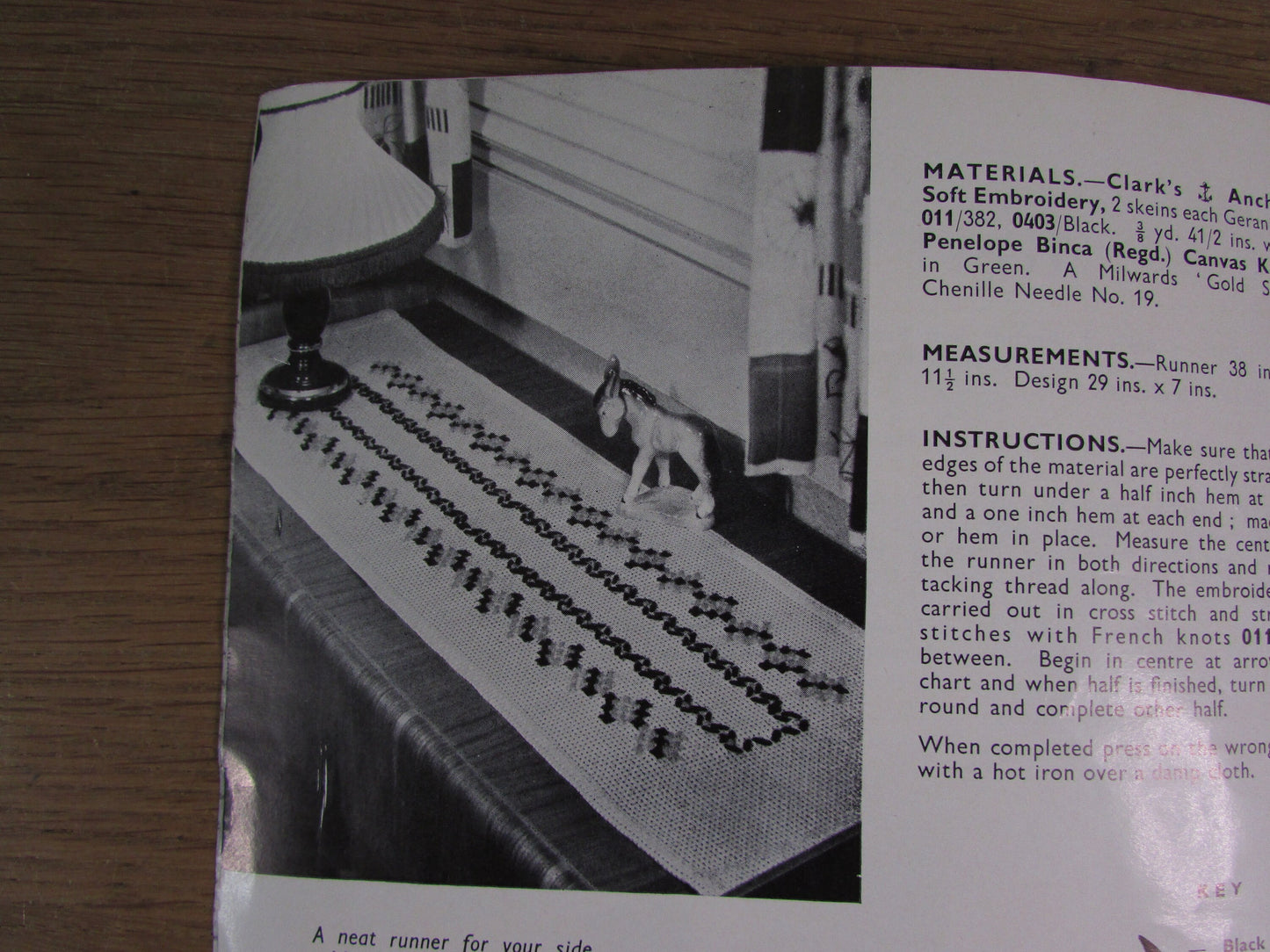 circa. 1950s The Binca Book No.42, a needlecraft publication by Penelope