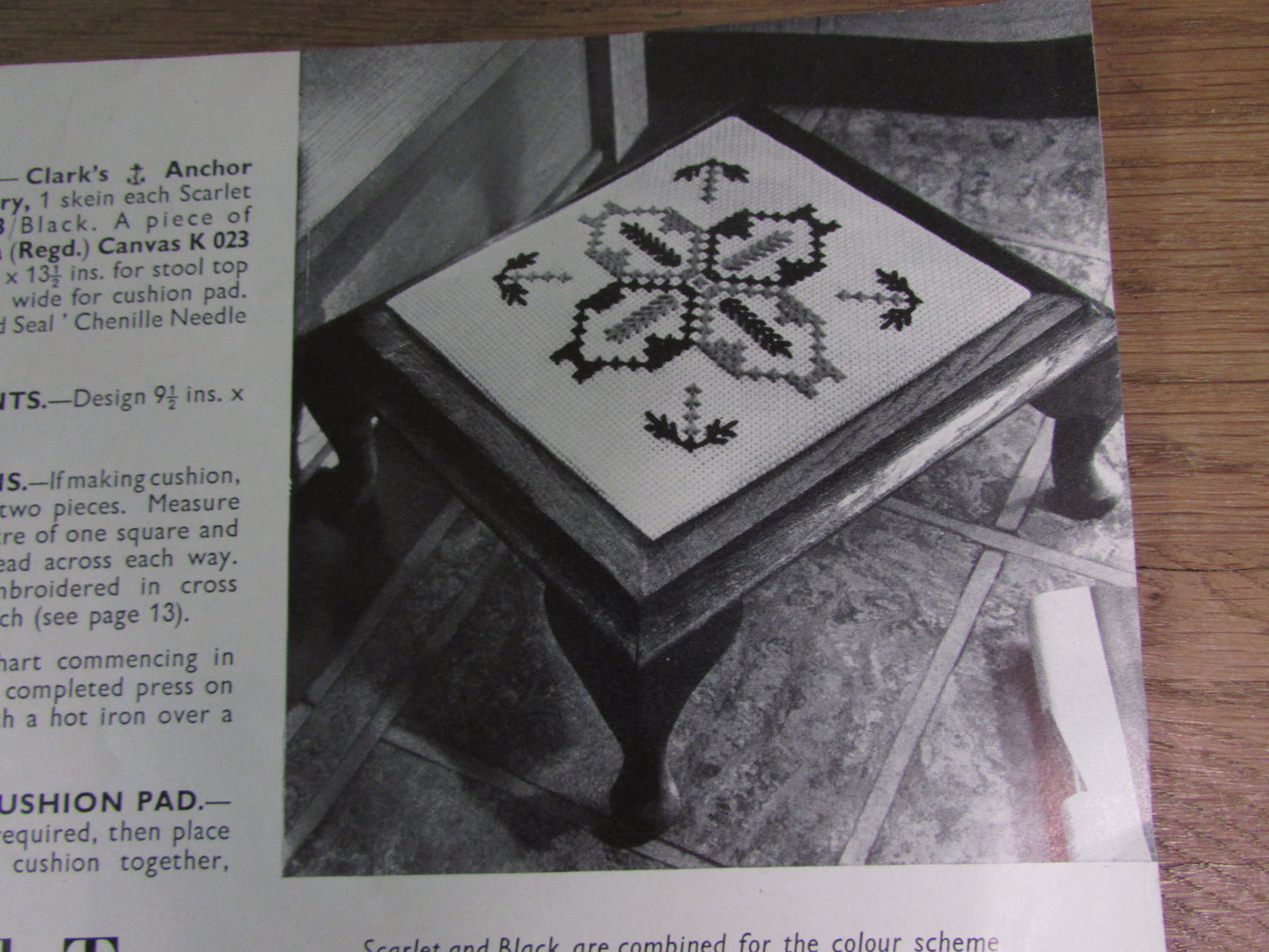 circa. 1950s The Binca Book No.42, a needlecraft publication by Penelope