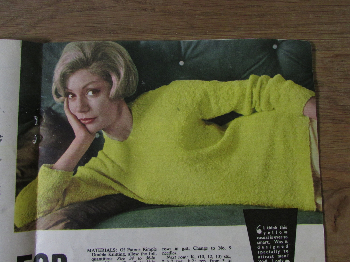 1960s Woman's Mirror Top Line knitting booklet; 14 exciting patterns for you to knit