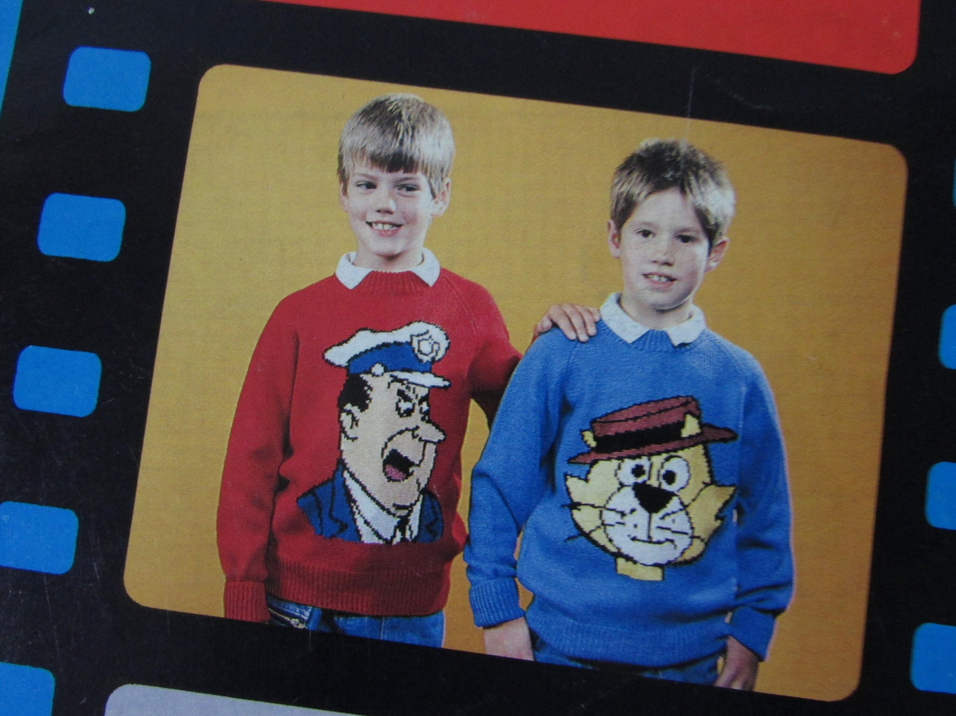 1988 eight Intarsia knitting patterns by Gary Kennedy - Top Cat