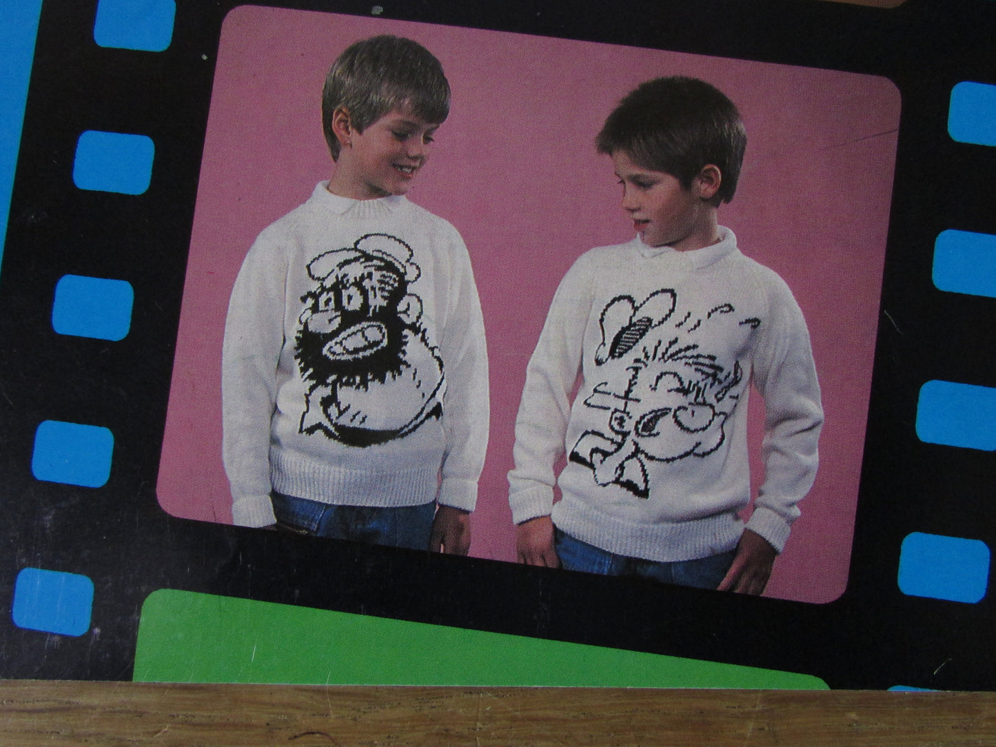 1988 eight Intarsia knitting patterns by Gary Kennedy - Popeye