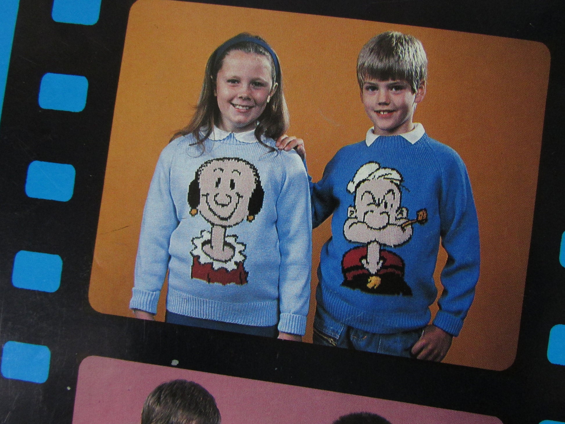 1988 eight Intarsia knitting patterns by Gary Kennedy - Popeye