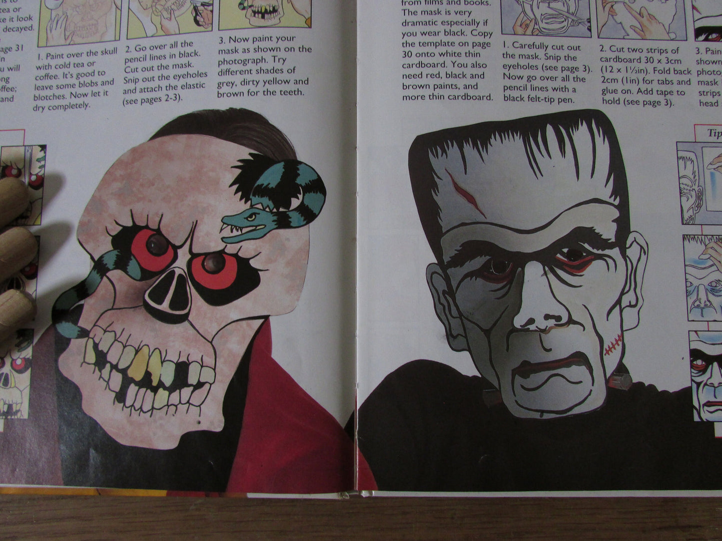 The Usborne Book of Masks, by Paula Borton (Hardback, 1994)