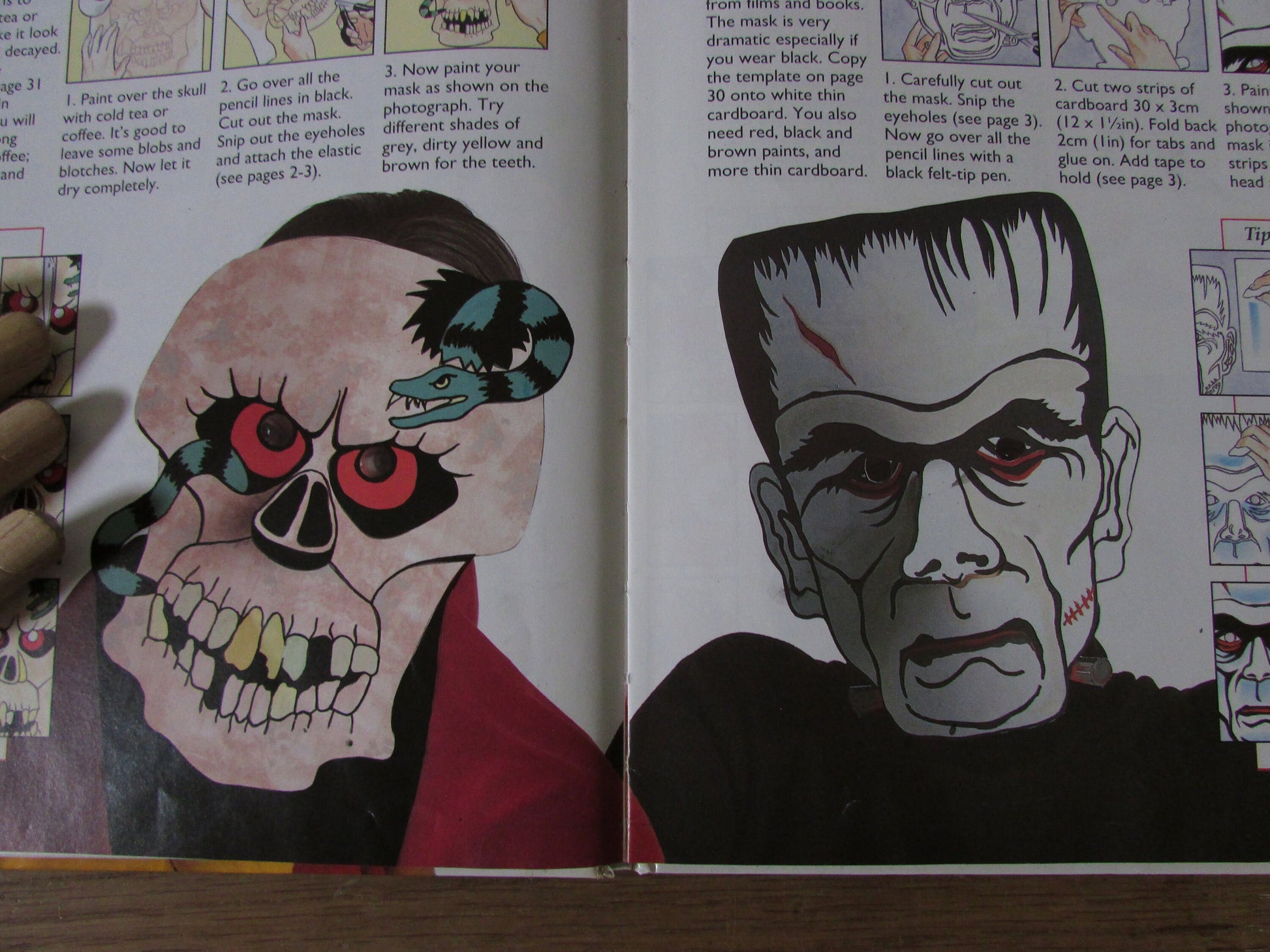 The Usborne Book of Masks, by Paula Borton (Hardback, 1994)