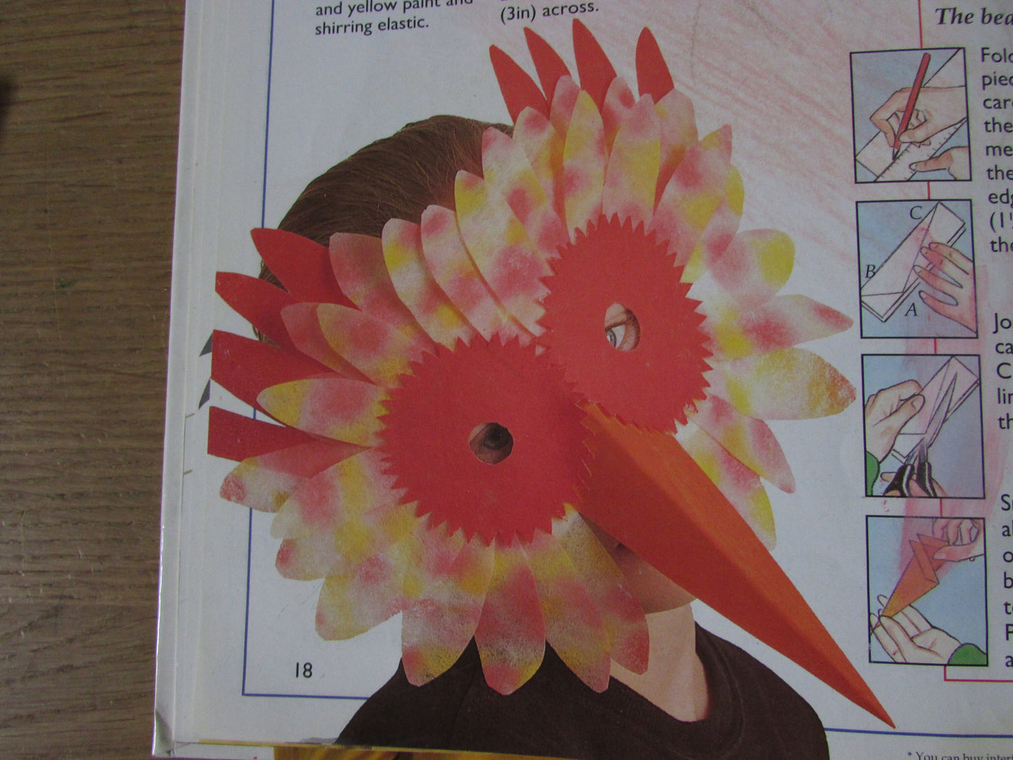 The Usborne Book of Masks, by Paula Borton (Hardback, 1994)