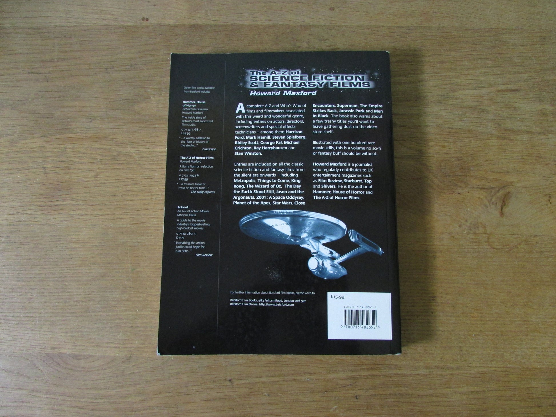 The A-Z of Science Fiction and Fantasy Films, by Howard Maxford (Softback, 1997)