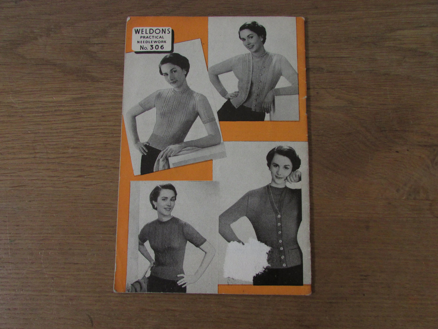 1940s/50s Weldons Practical Needlework 306 knitting patterns for twin sets