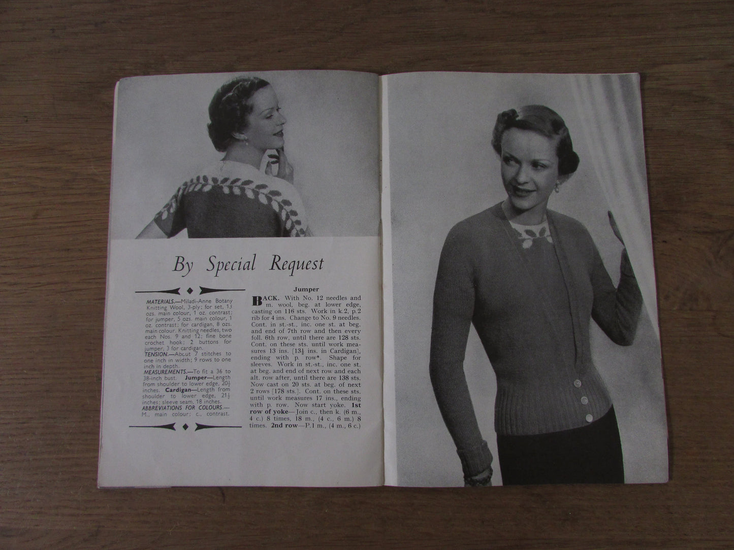 1940s/50s Weldons Practical Needlework 306 knitting patterns for twin sets