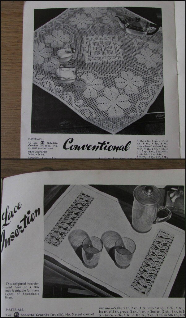 1940s Sobritto Book No.3 by Penelope crochet patterns for fashion & home