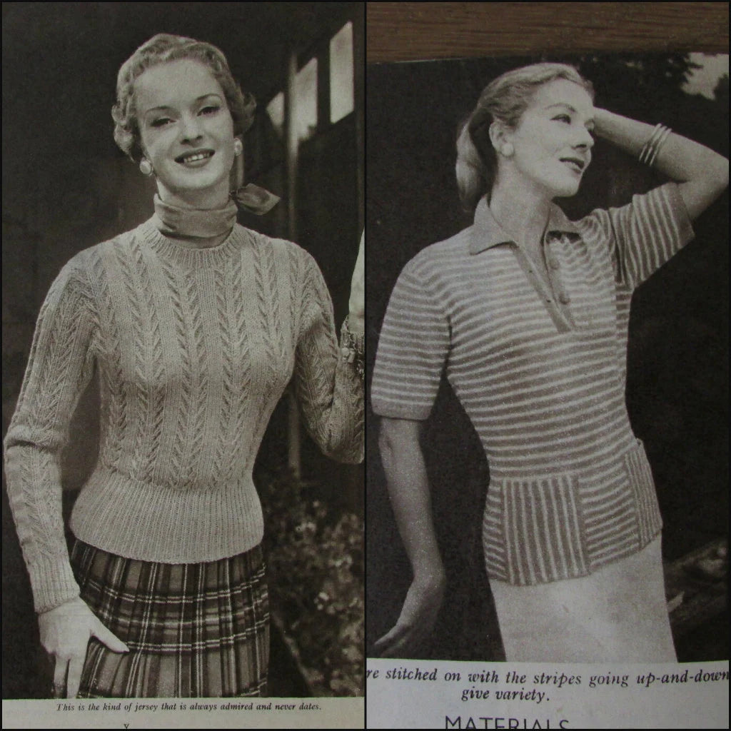 1950s Woman & Home New Season Knitting pattern booklet