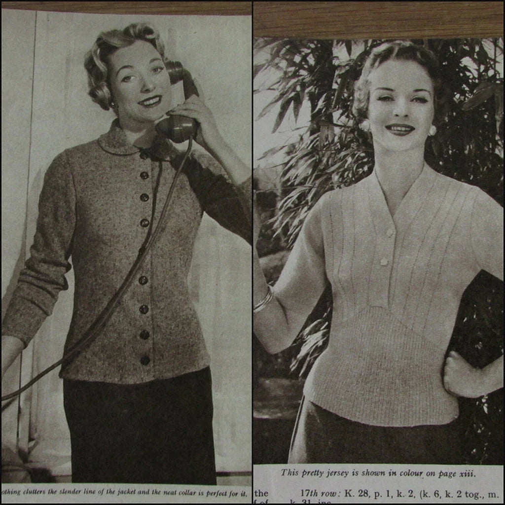1950s Woman & Home New Season Knitting pattern booklet