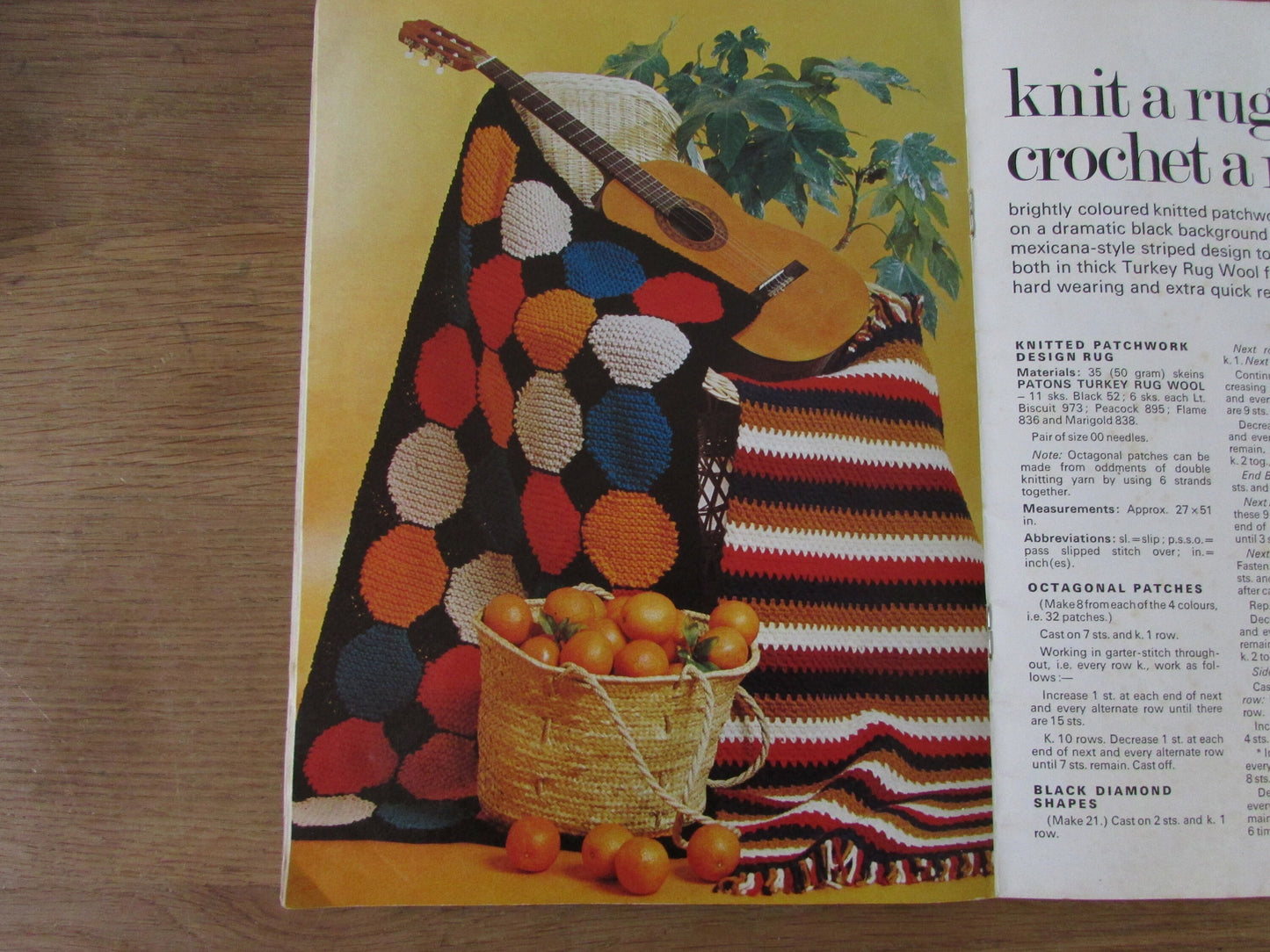 April 1975 Stitchcraft knitting & embroidery pattern booklet