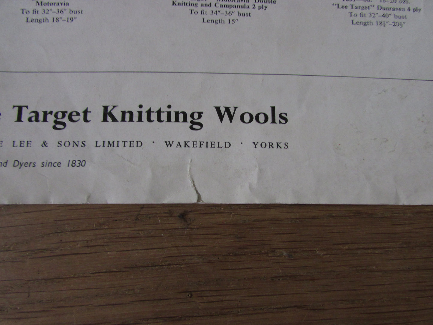 1950s Lee Target 1318 knitting pattern for lady's cardigan