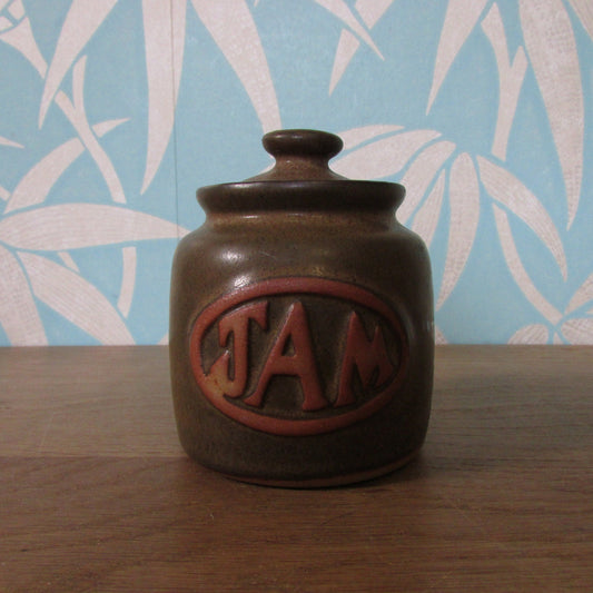 1970s Cornish pottery jam/preserve jar