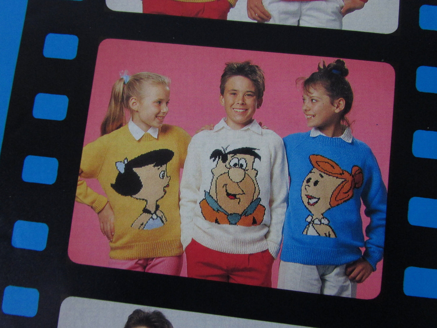 1988 nine Intarsia knitting patterns by Gary Kennedy - The Flintstones