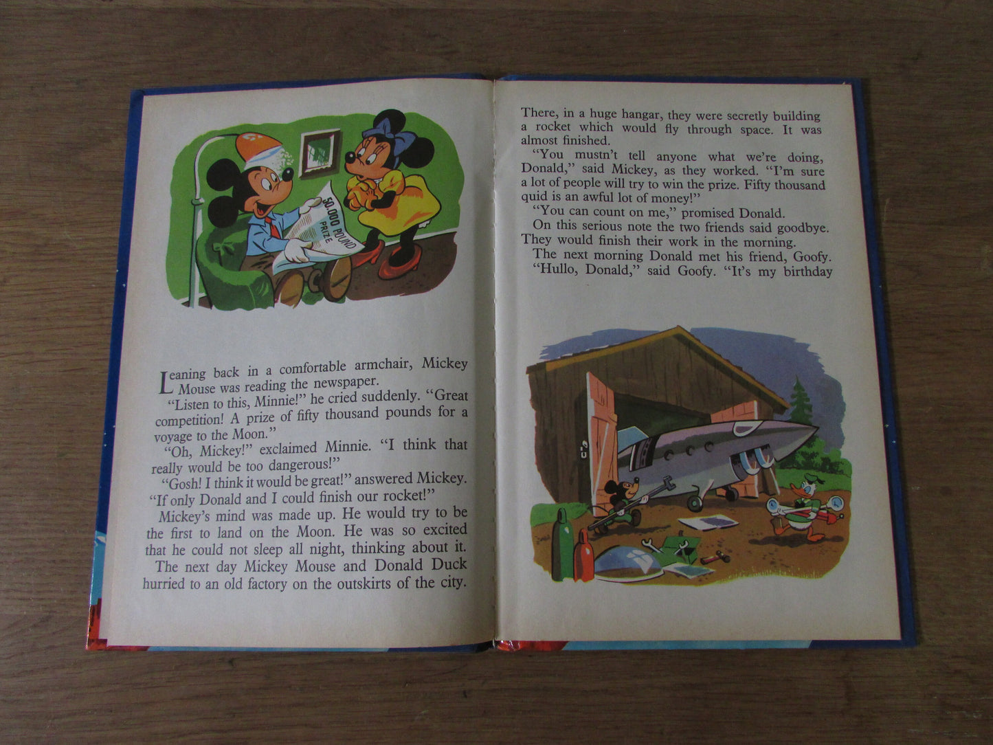 Walt Disney's Mickey Mouse's Moon Trip (Hardback, 1971)