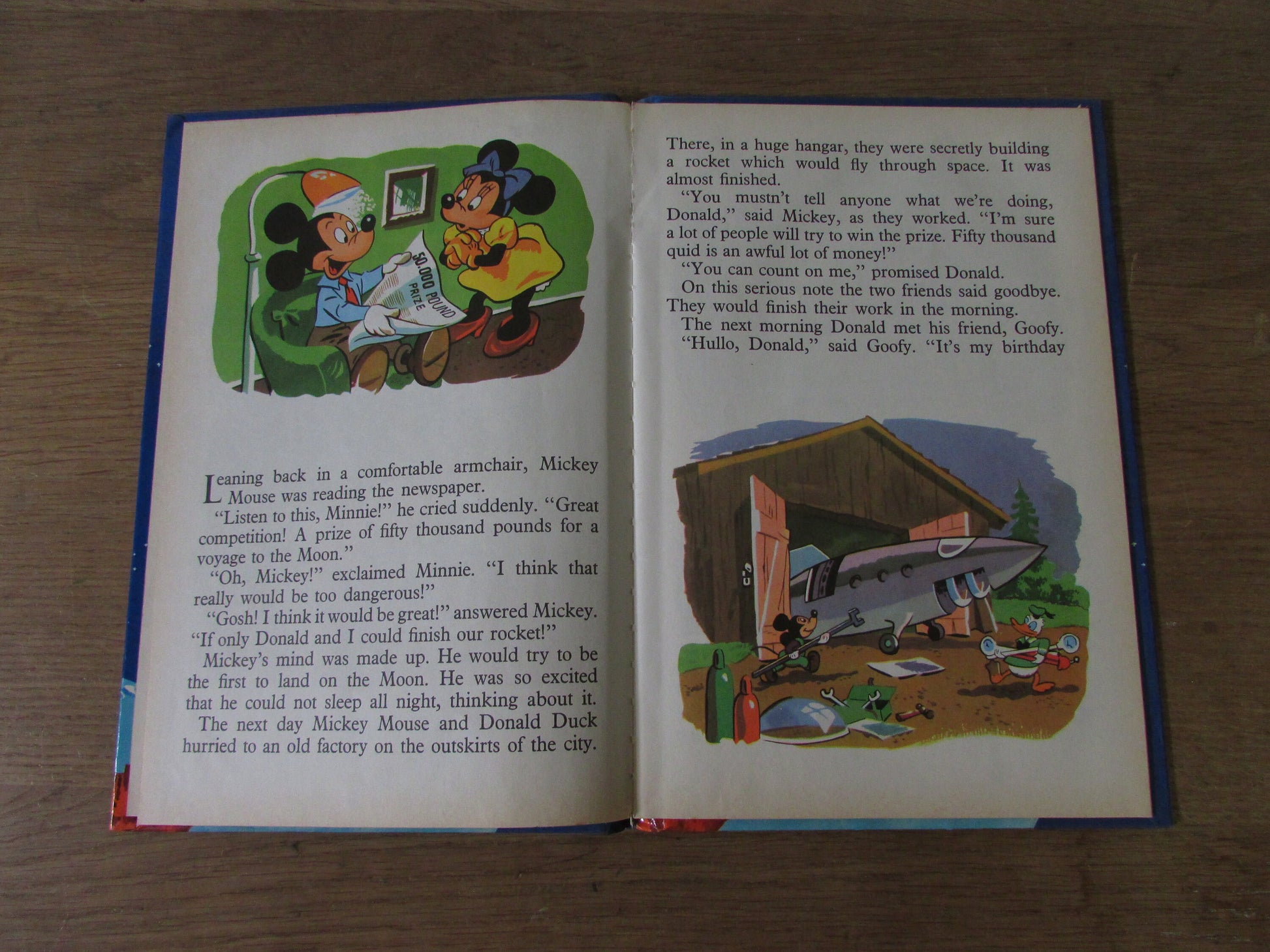 Walt Disney's Mickey Mouse's Moon Trip (Hardback, 1971)