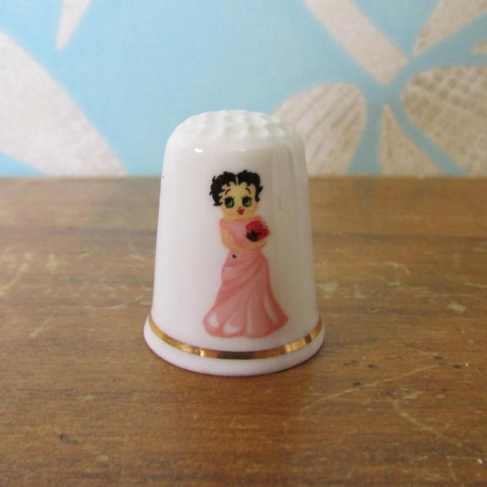 Collectable 2000 Whimbles by Wade Betty Boop porcelain thimble