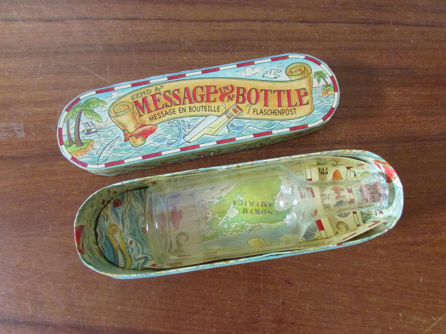 Retro boxed Message in a Bottle kit