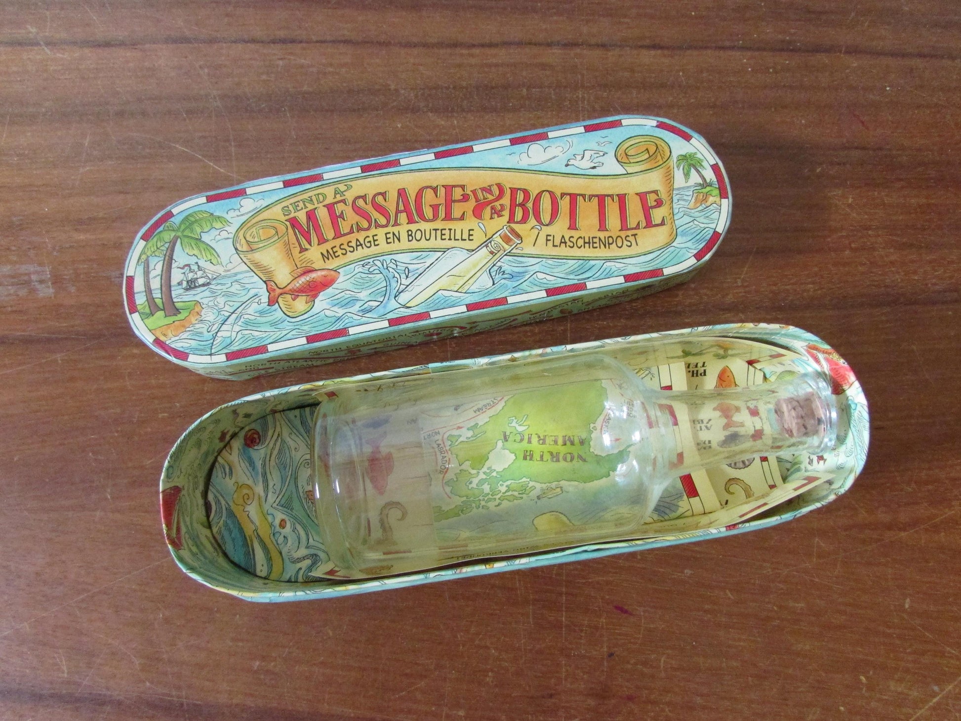 Retro boxed Message in a Bottle kit
