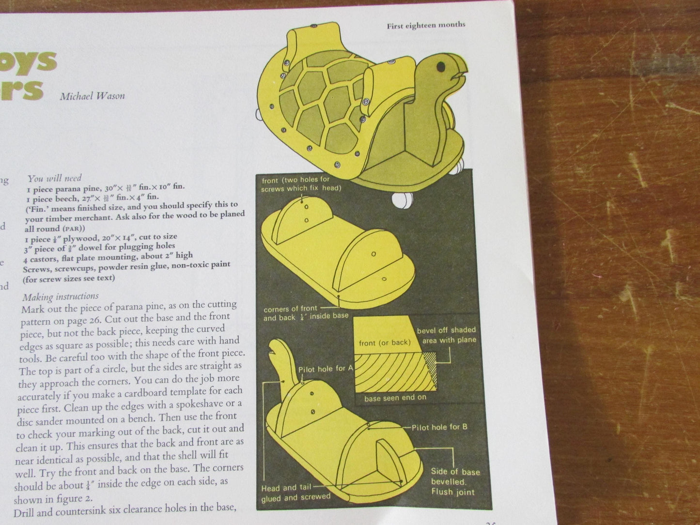BBC Making Toys, by Ron Bloomfield & Audrey Stephenson (Softback, 1977)