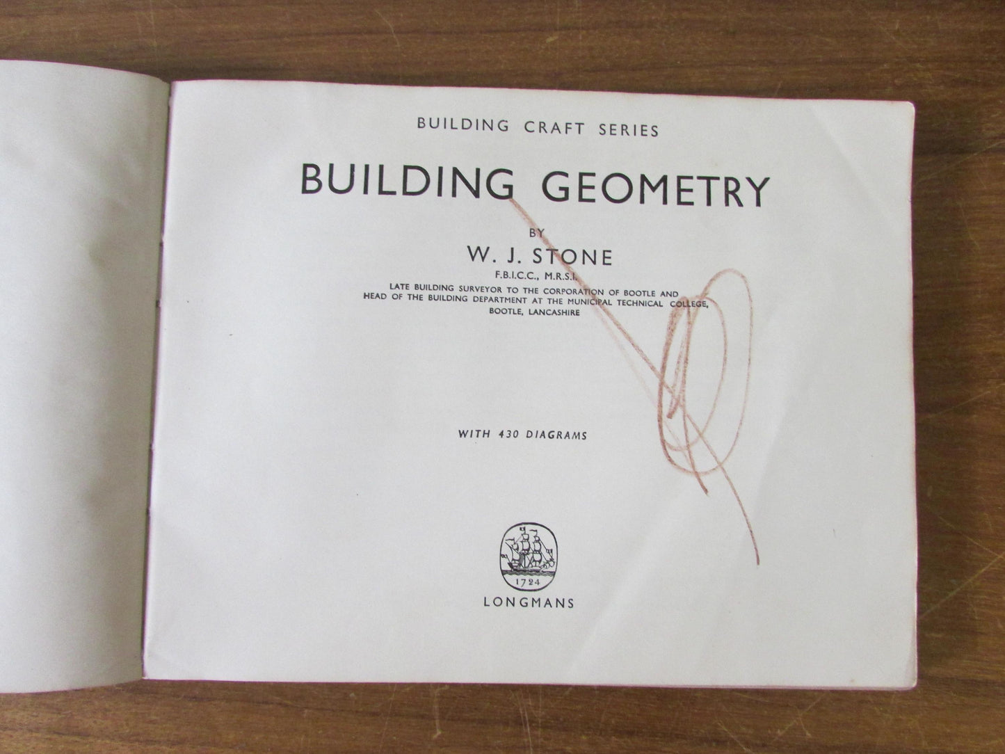 Building Geometry, by W.J Stone (Softback, 1960)