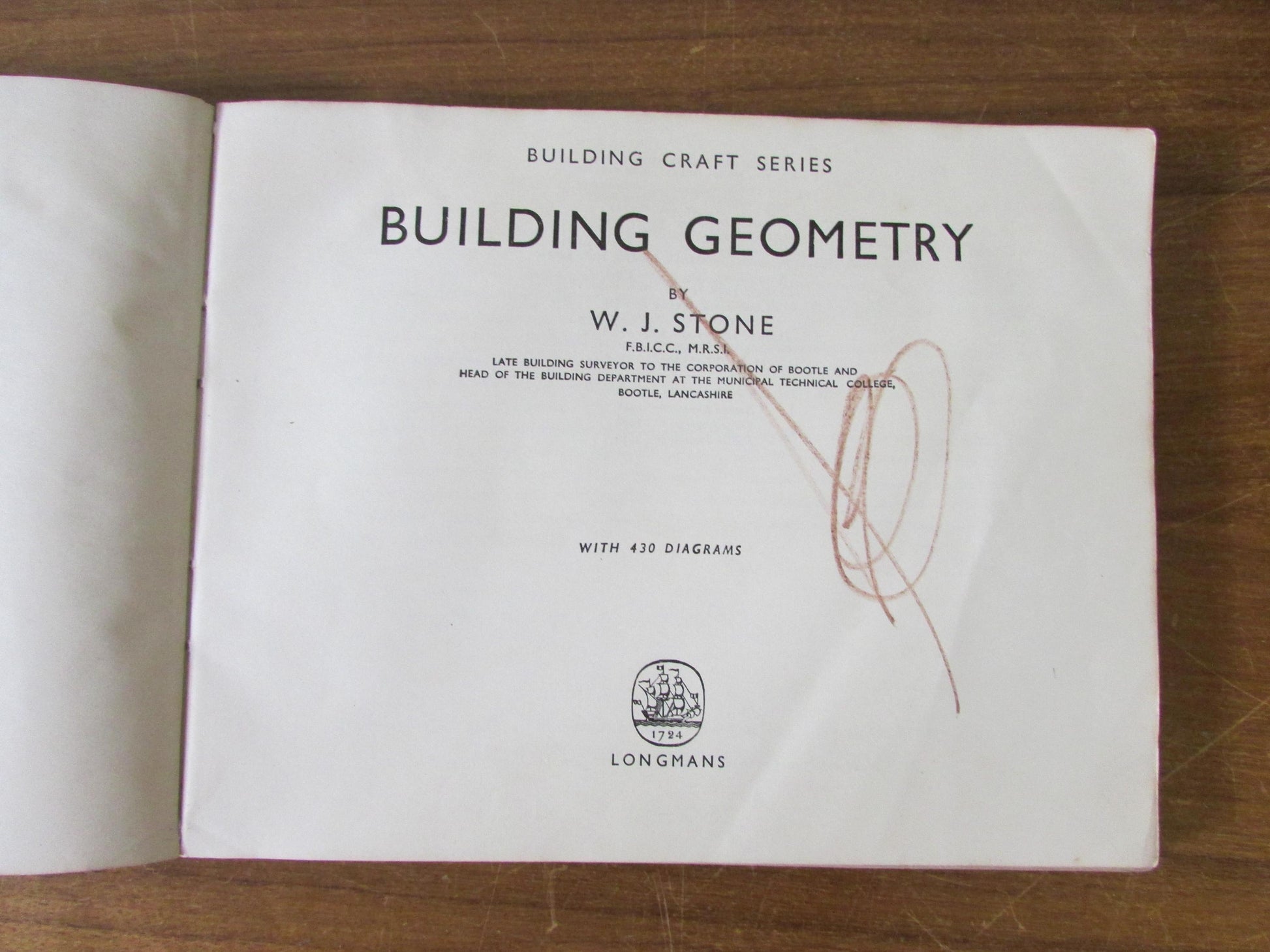 Building Geometry, by W.J Stone (Softback, 1960)