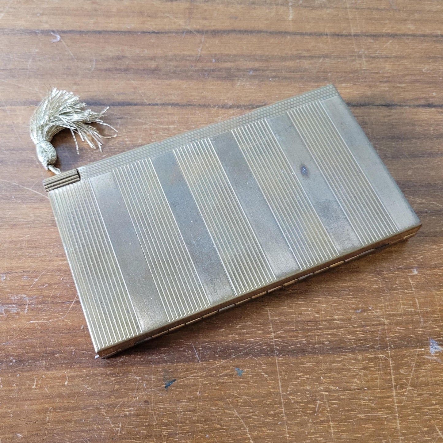 1940s Volupte Sophisticase gold-tone compact & cigarette case