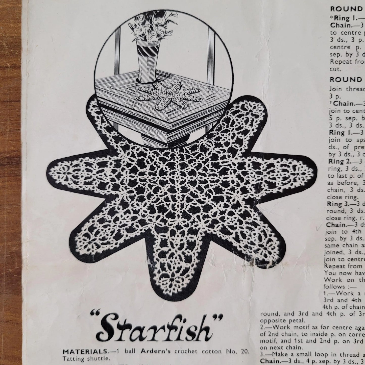 1940s Tatting by Penelope, a Needlecraft Publication pattern booklet