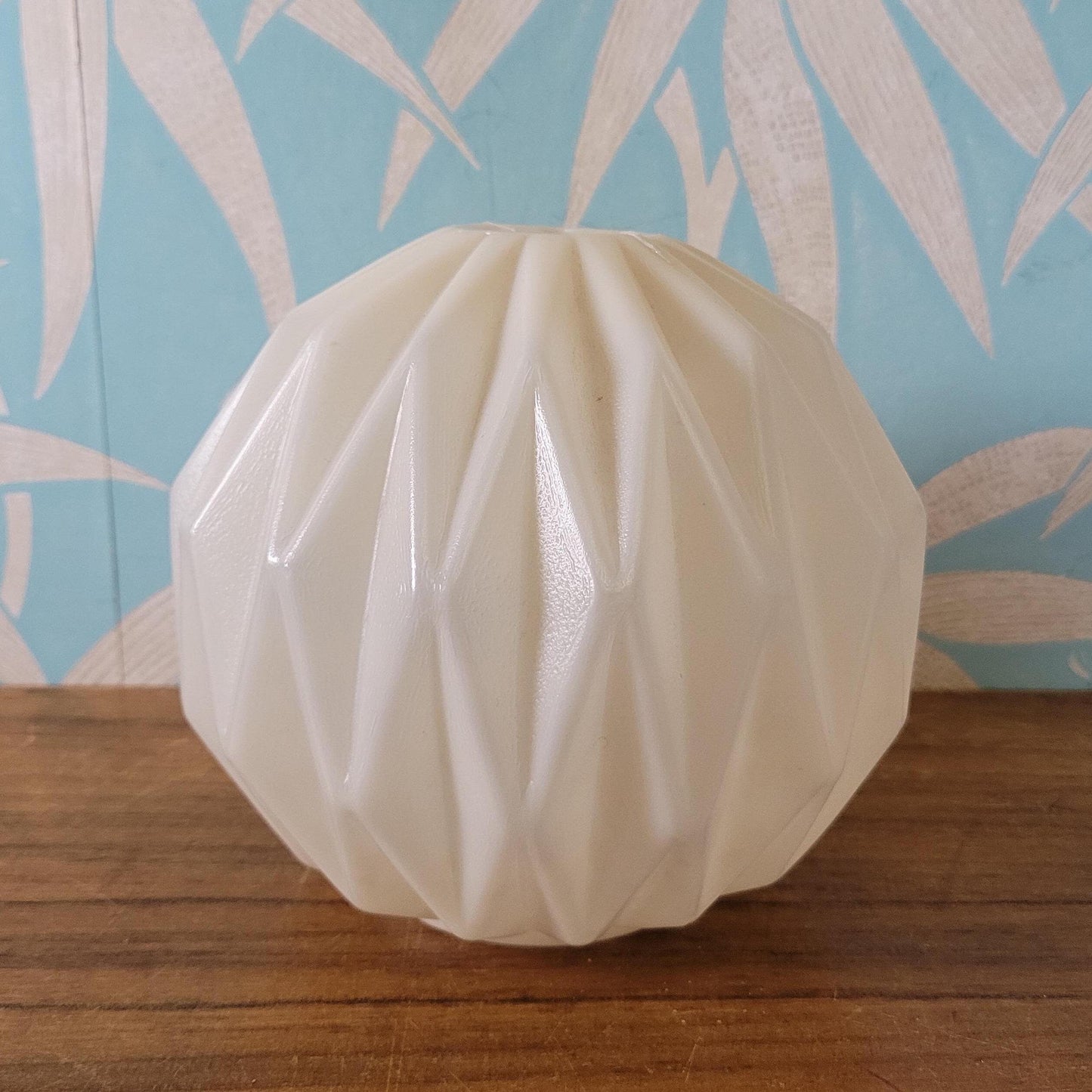 circa. 1970s moulded plastic origami pendant lampshade