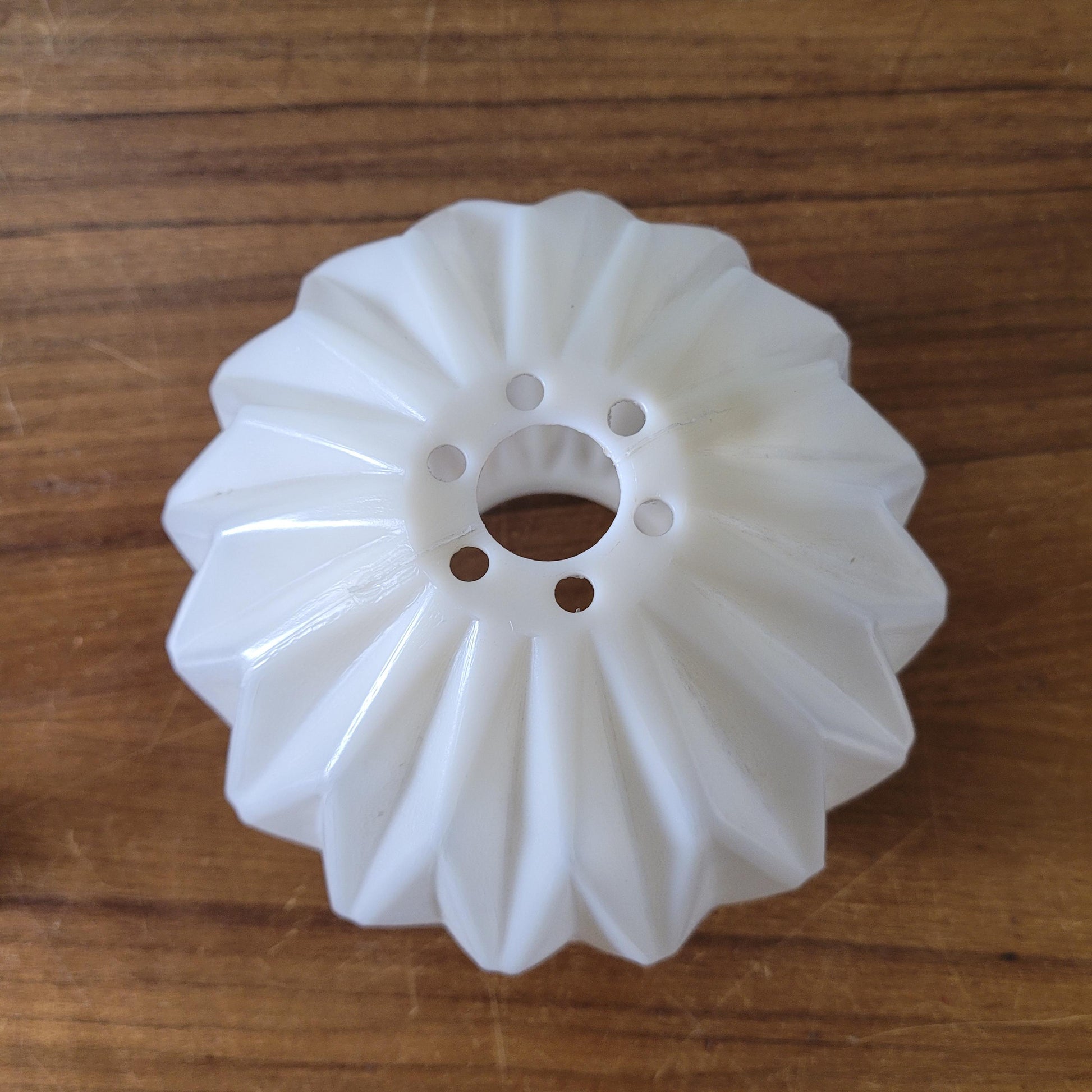 circa. 1970s moulded plastic origami pendant lampshade