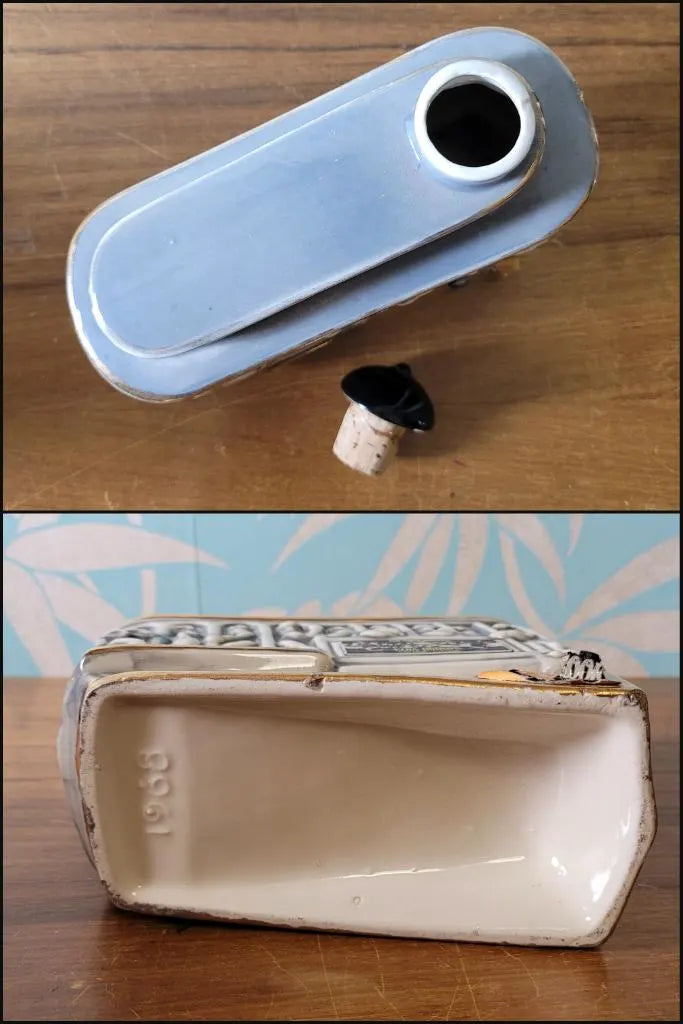 1968 Ezra Brooks San Francisco street car/tram ceramic whiskey decanter