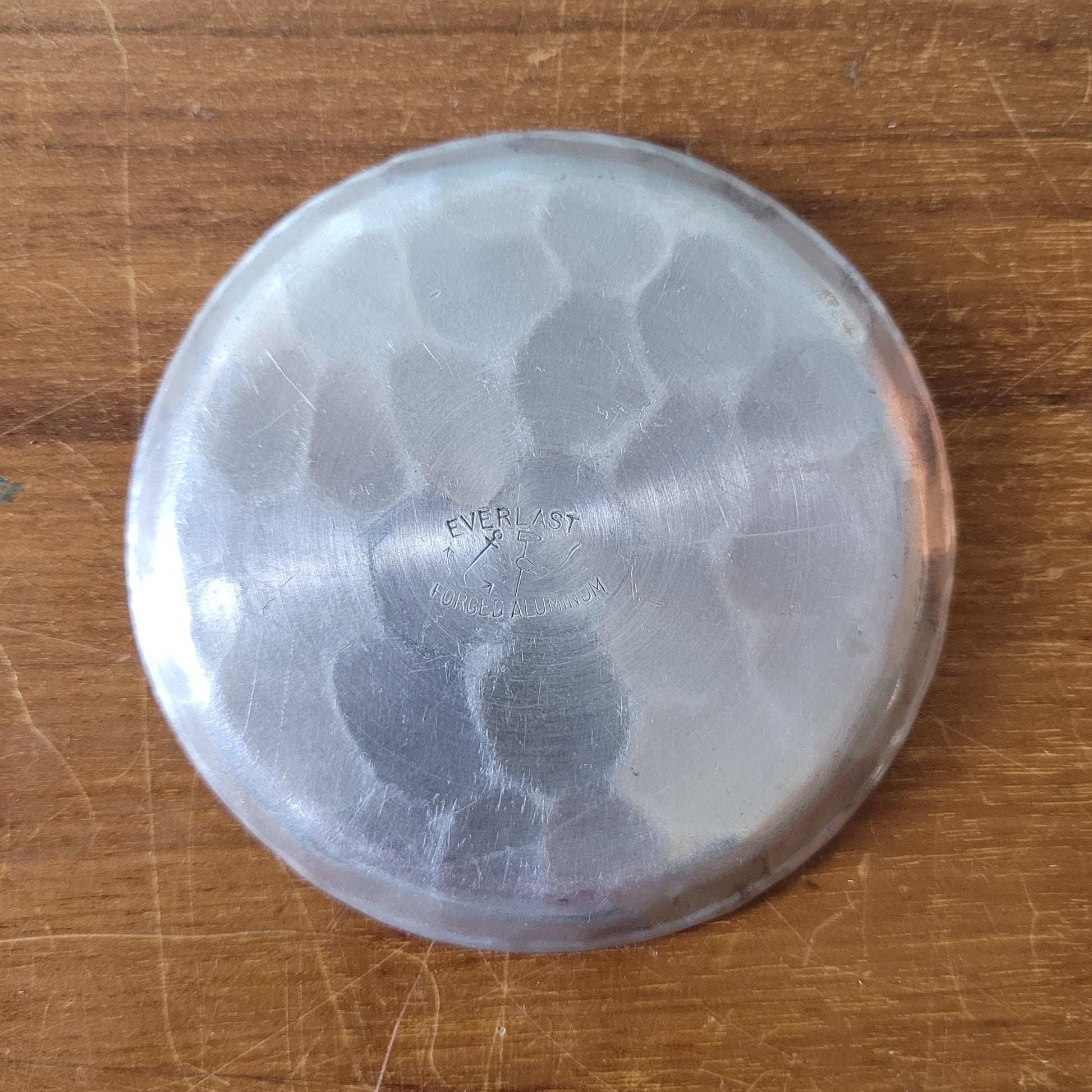 1970s Everlast forged aluminum bamboo design coasters x4